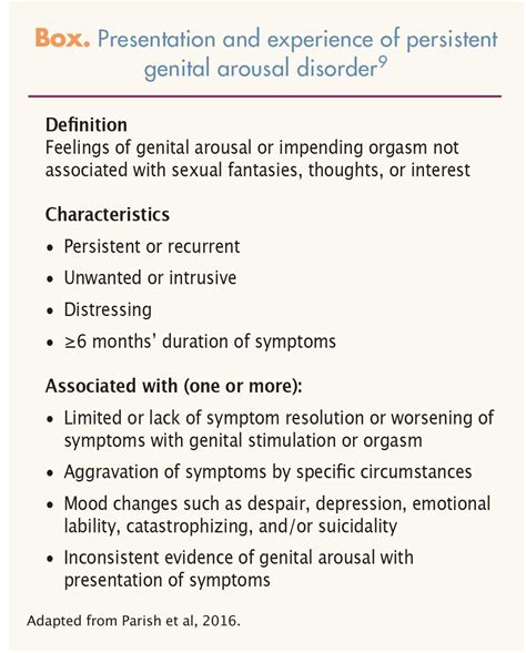 persistent genital arousal disorder